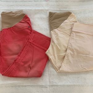 Below the knee maternity capris